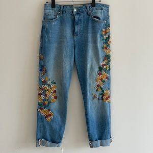 Free People embroidery jeans